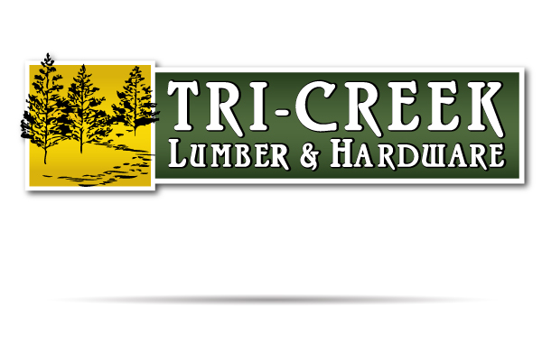 Tri-Creek Lumber Logo Design nwi logo design tri-creek lumber logo